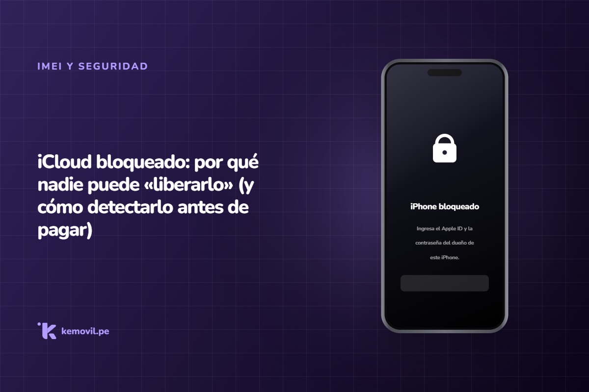 iPhone mostrando el bloqueo de activación de iCloud — iCloud bloqueado: por qué nadie puede «liberarlo» (y cómo detectarlo antes de pagar)